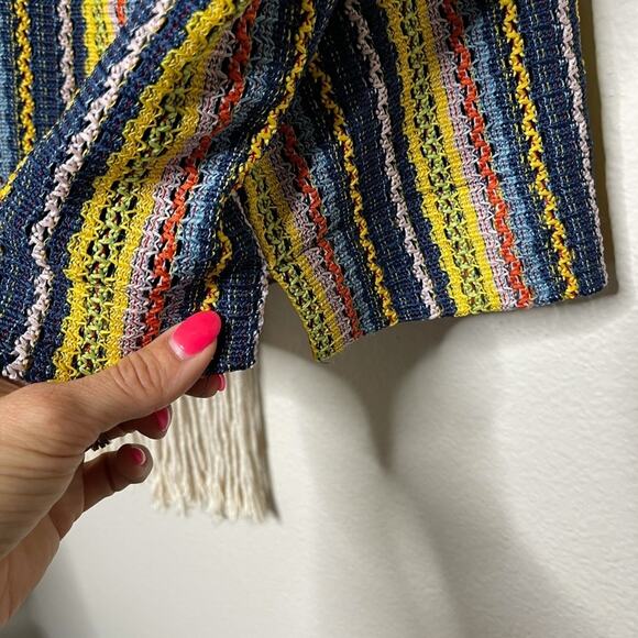 Madewell Texture & Thread Tie-Shoulder Tank Top in Rainbow Crochet - Picture 7 of 9